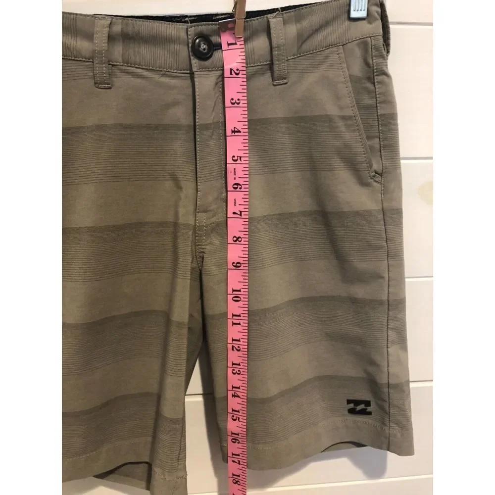 MENS‎ BILLABONG TAN KHAKI STRIPE HYBRID SHORTS SZ 25 SUBMERSIBLES BOARD SHORTS
